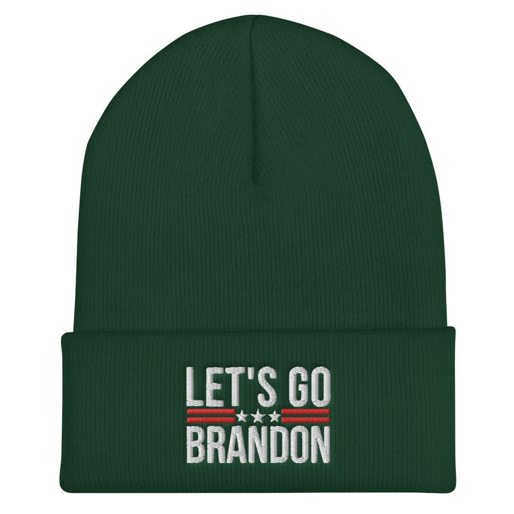 Let's Go Brandon Beanie, Lets go brandon Hat, Funny Joe Biden Cap, FJB Beanie, Joe Biden Chant, Funny Biden Meme, Cuffed Beanie - Madeinsea©