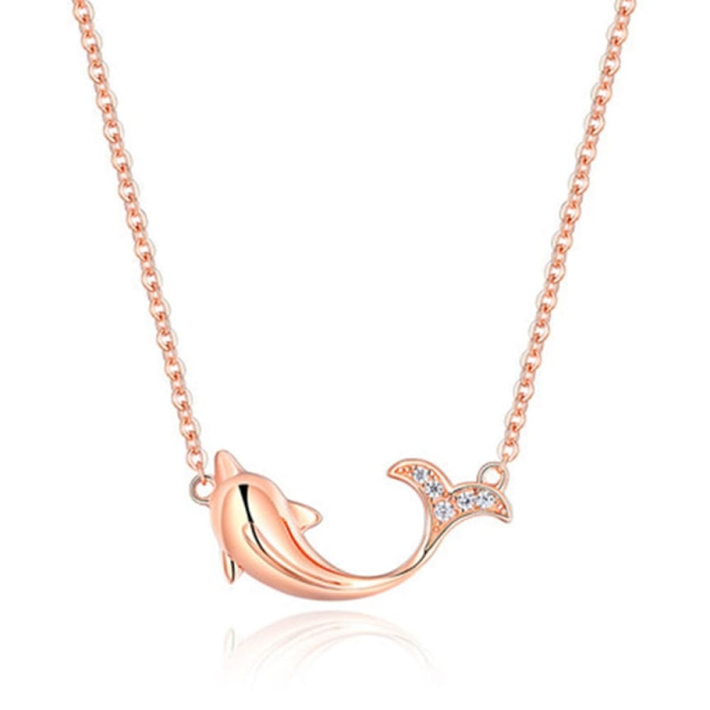 Cute Minimalist Dolphin Necklace