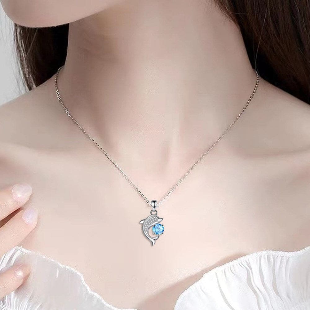 Diamond Dolphin Necklace