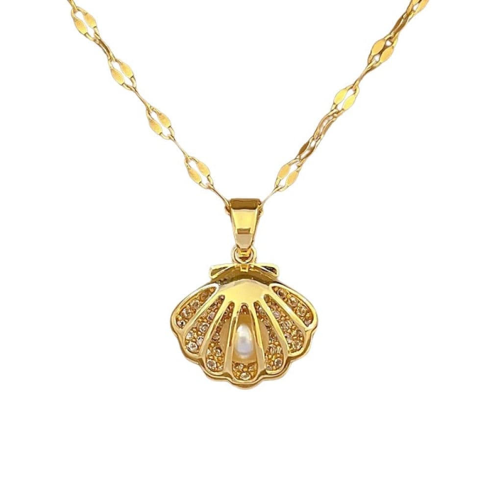 Diamond Shell necklace