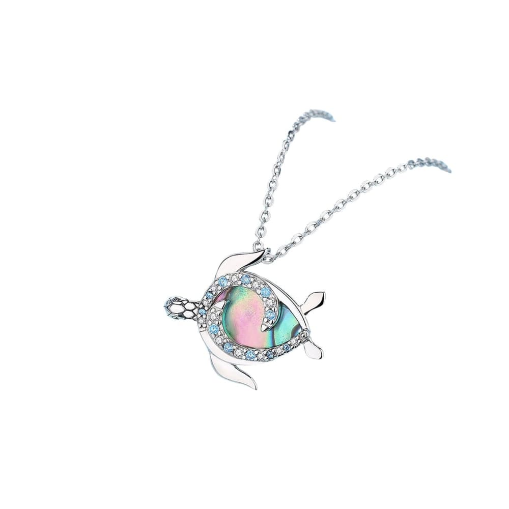 Diamond Shell Sea Turtle Necklace