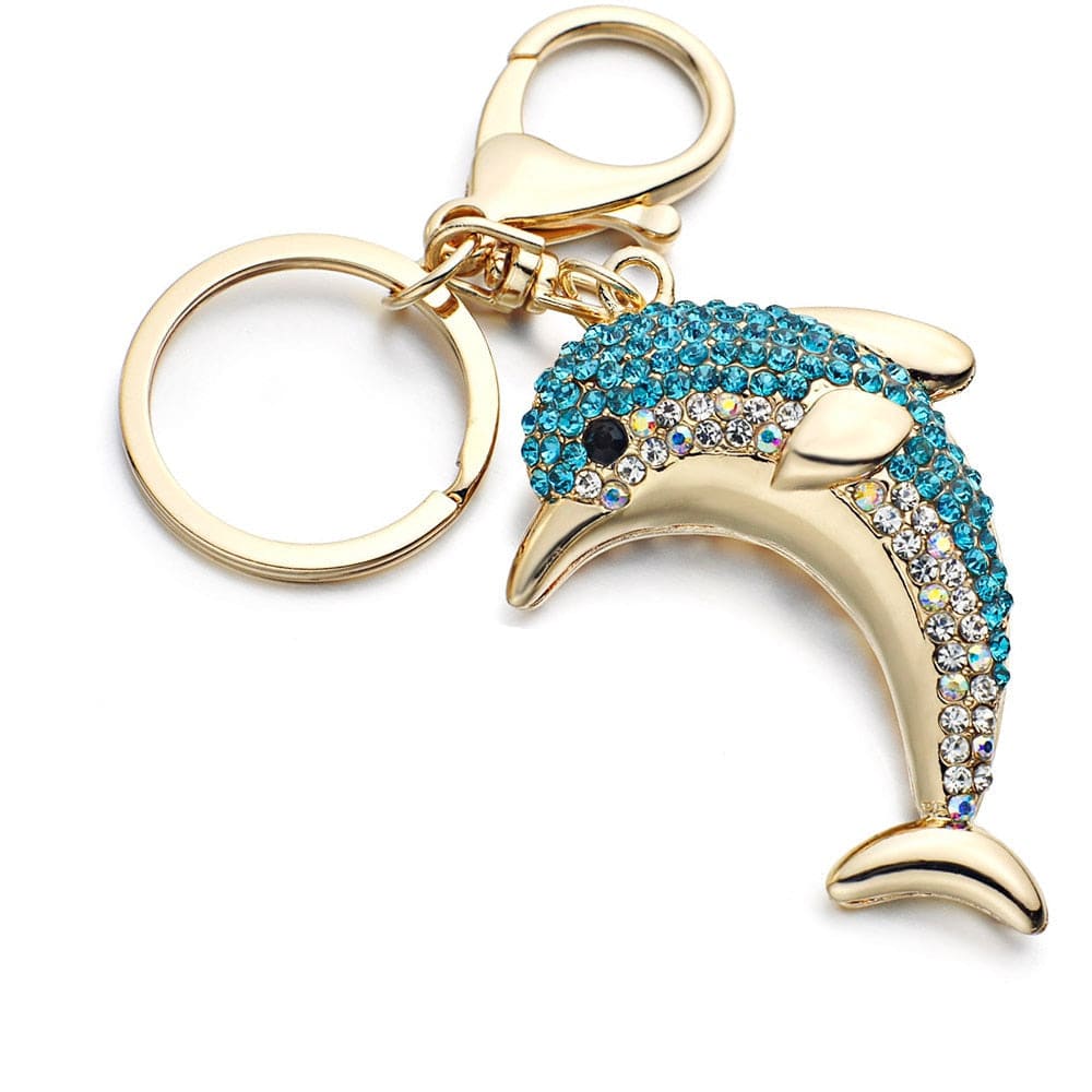 Dolphin-Shaped Keychain