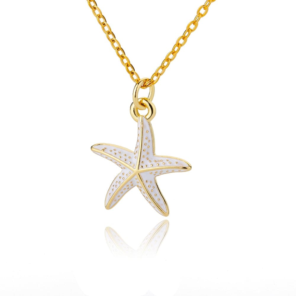 Enamel Starfish Necklace