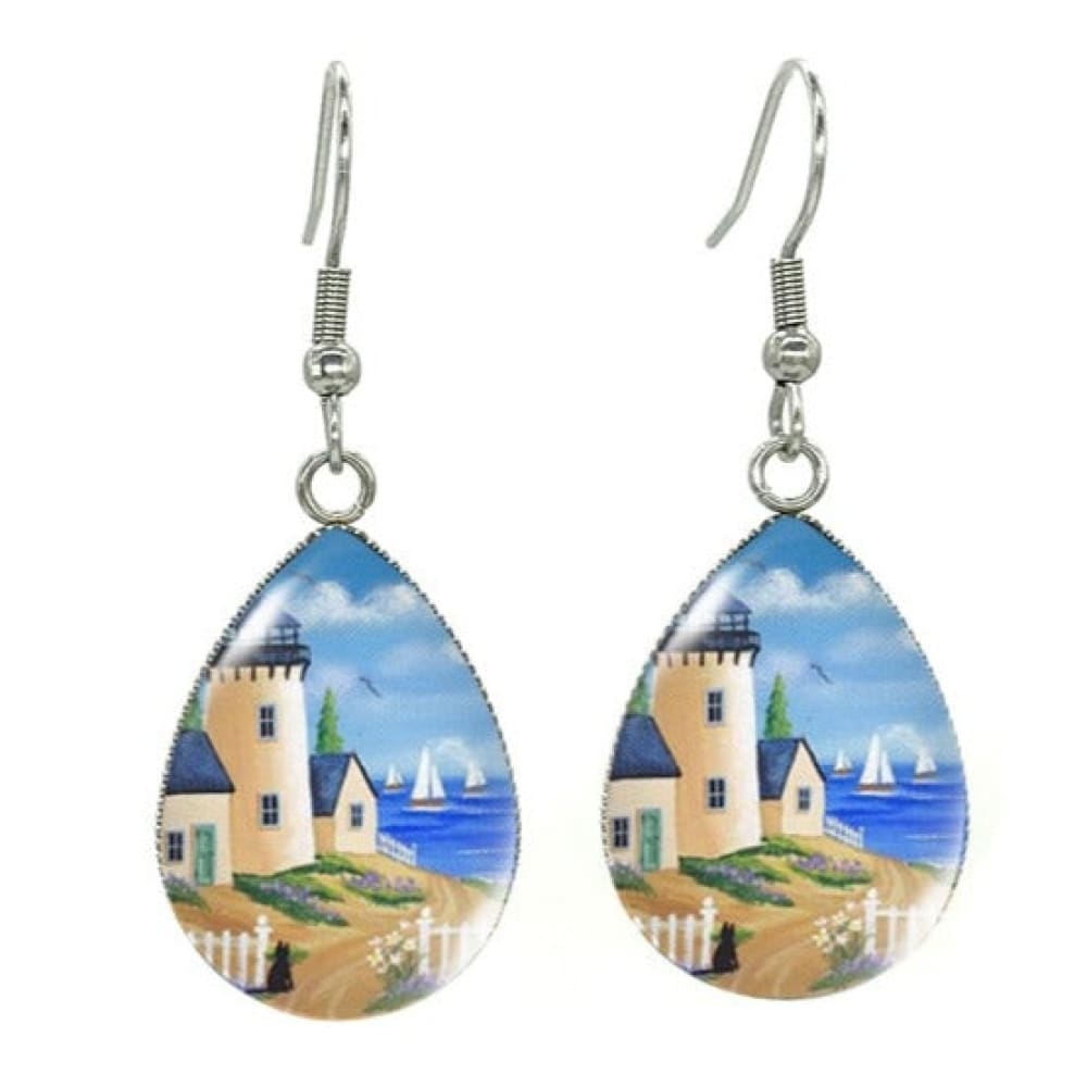 Fantasy Lighthouse Earrings