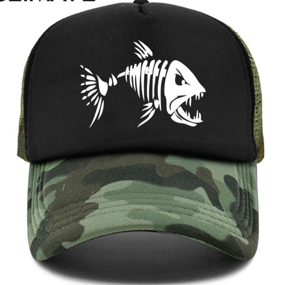 Fish Skeleton Trucker Hat