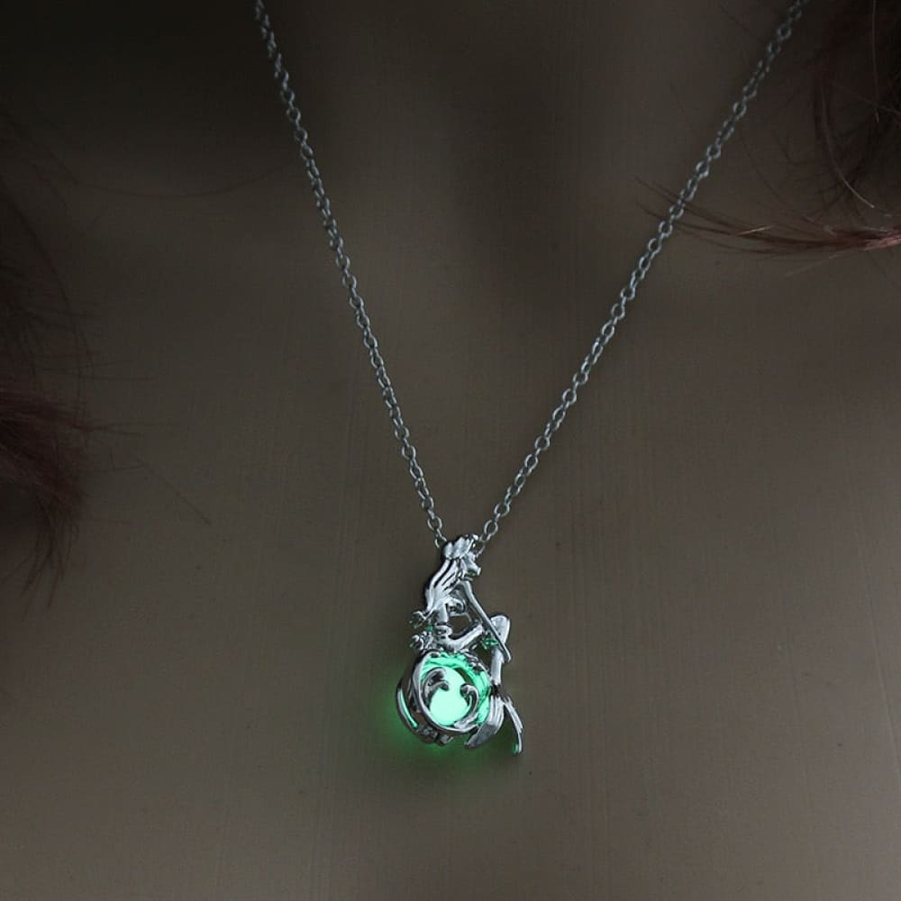 Glow in the Dark Mermaid Necklace