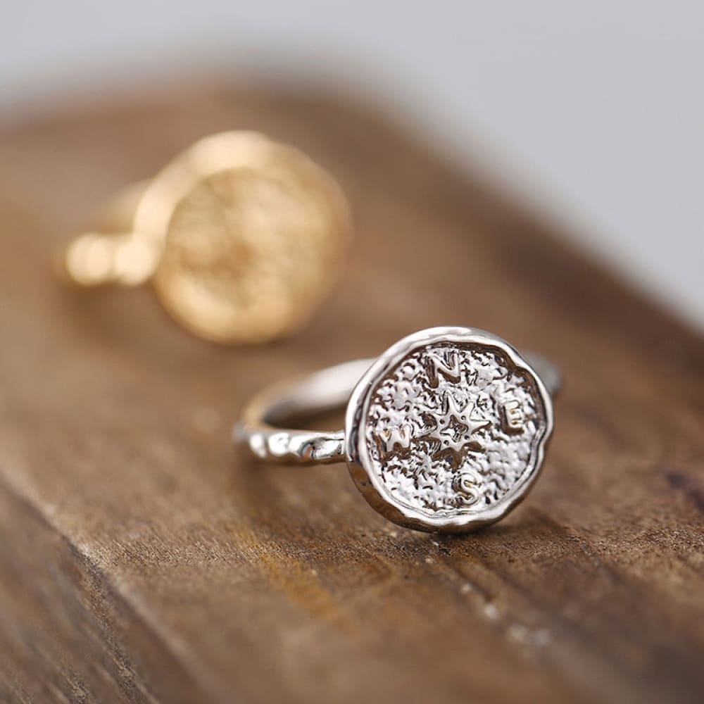 Gold Compass Ring