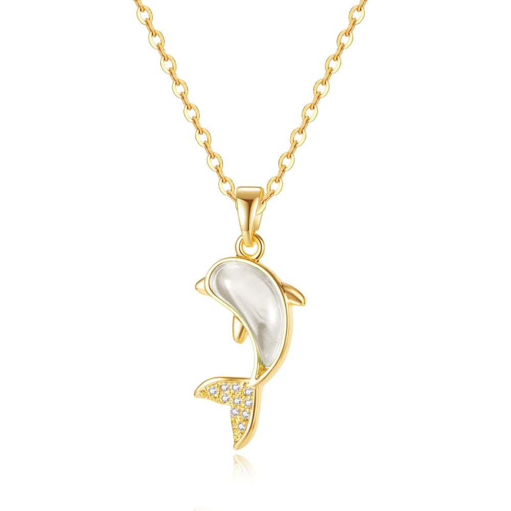Gold Dolphin Necklace