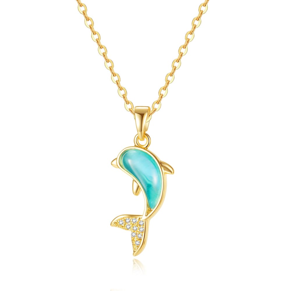 Gold Dolphin Necklace