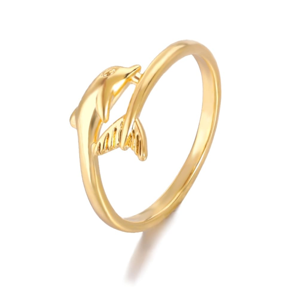 Gold Dolphin Ring
