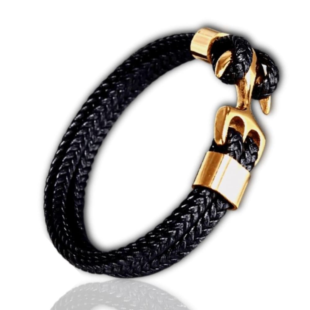 Men Anchor Bracelet Women Leather Gold Stainless Steel Handmade Jewellery  Fashion Accessories Rope Bracelets Wholesale For Gifts - AliExpress