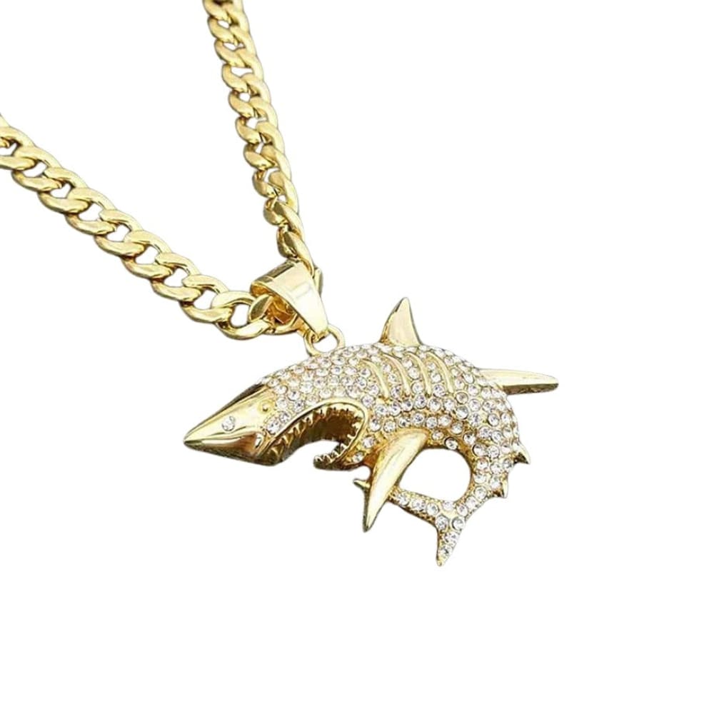 Gold Shark Vertebrae Necklace