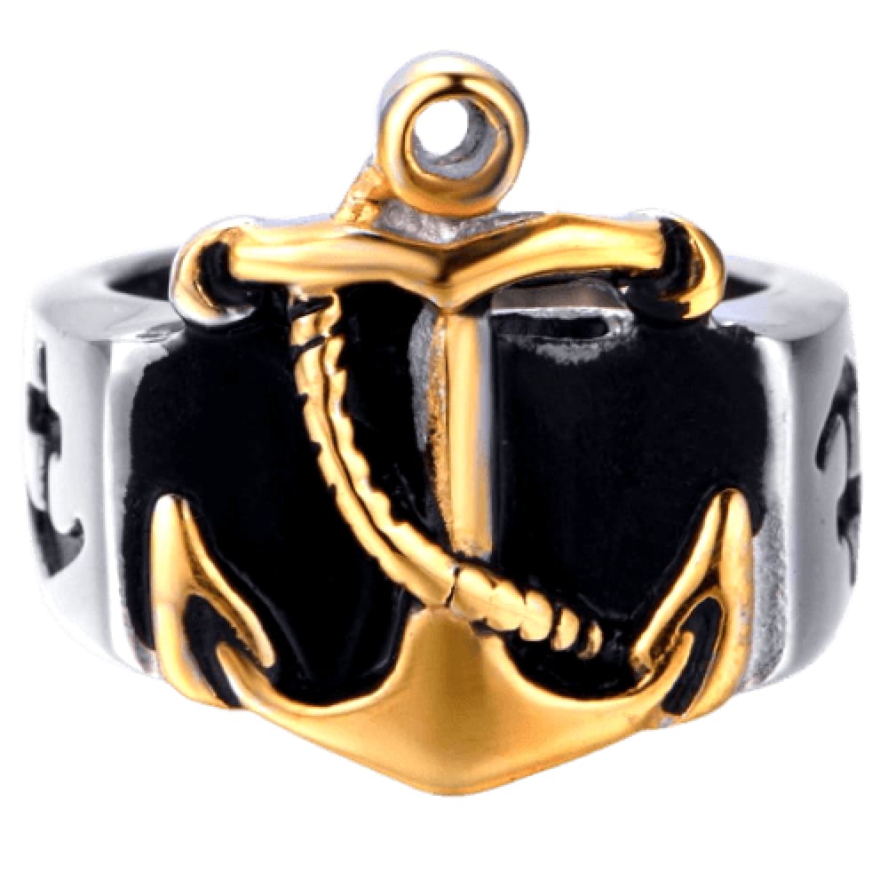 golden-anchor-nautical-stainless-steel-ring