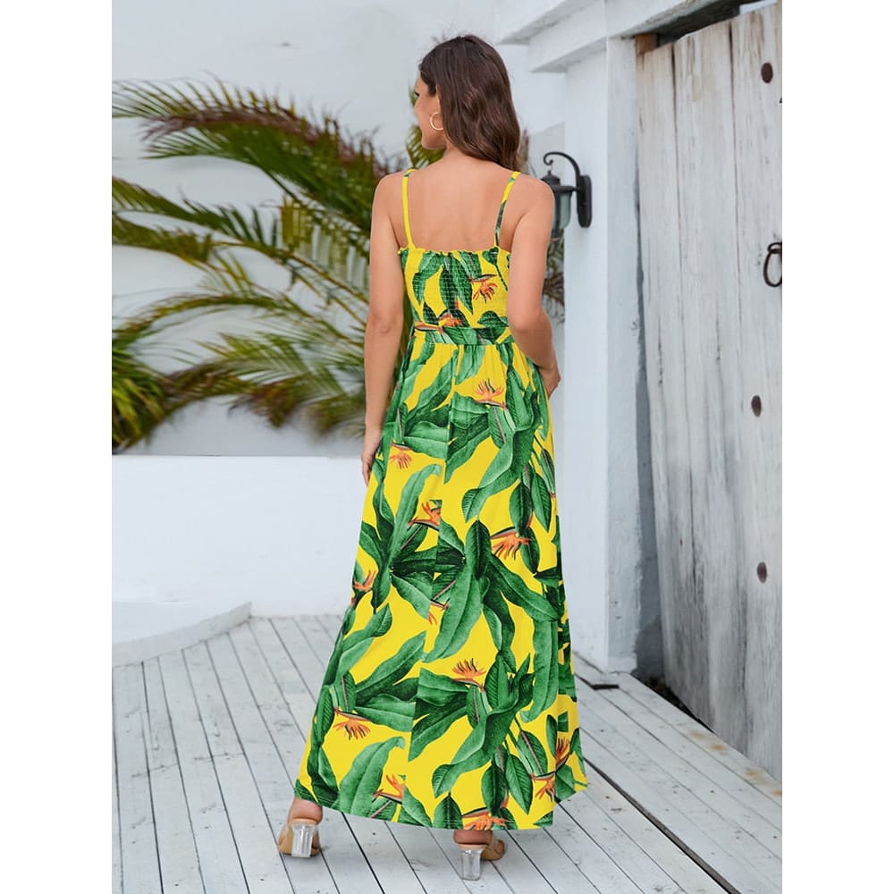 beach dresses for hawaii Sylviya Women's Casual Backless Vacation Floral Print Dress,Vacation Summer Outfits Beach Dresses For Women, Outfit Cruise Sun Hawaii Tropical Flowy