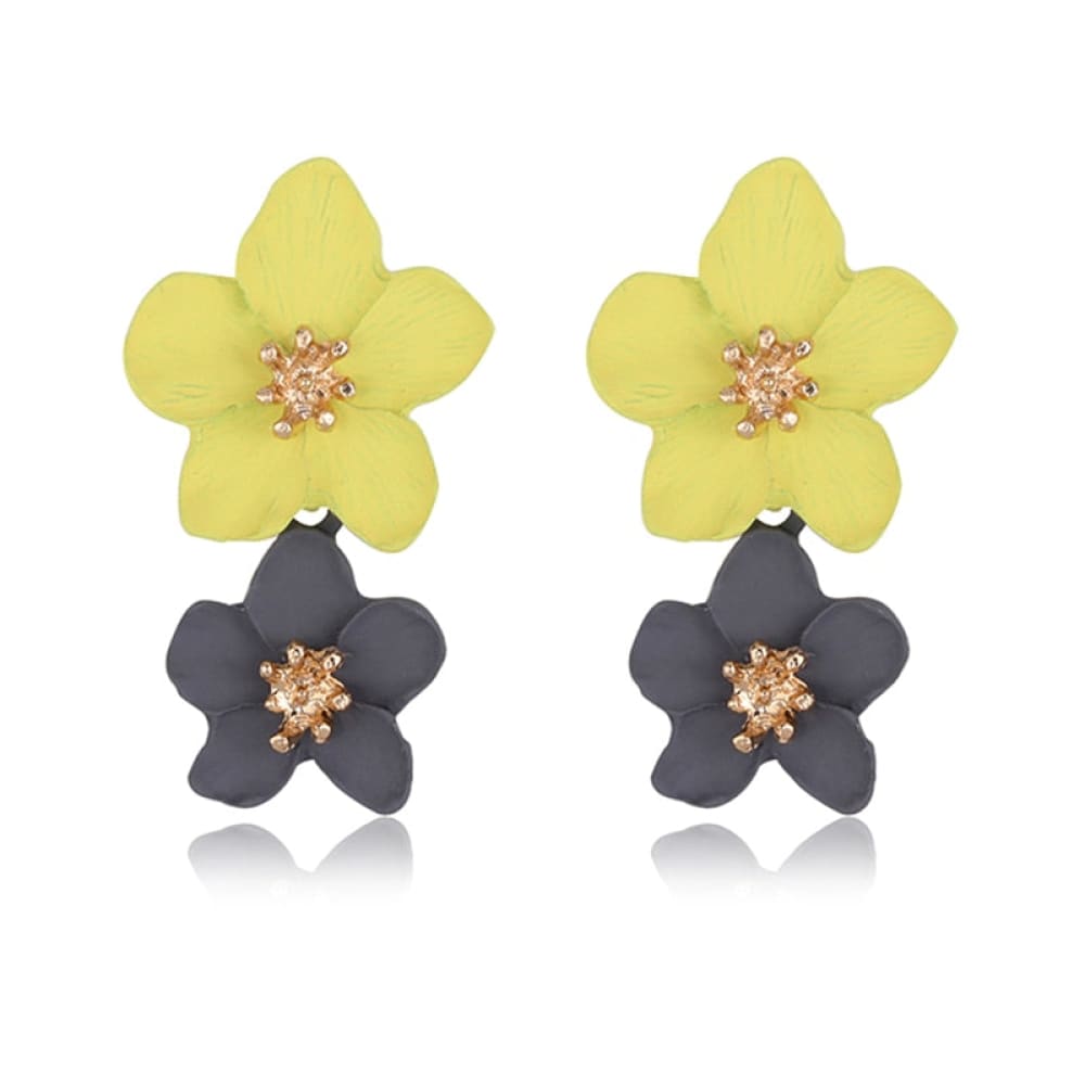 Large Flower Beach Earrings