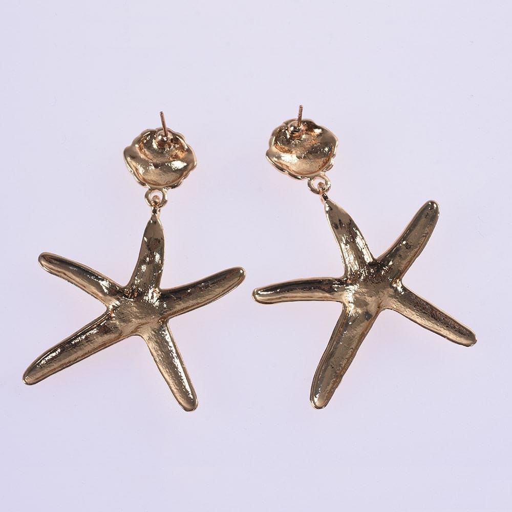 Large Vintage Starfish Earrings