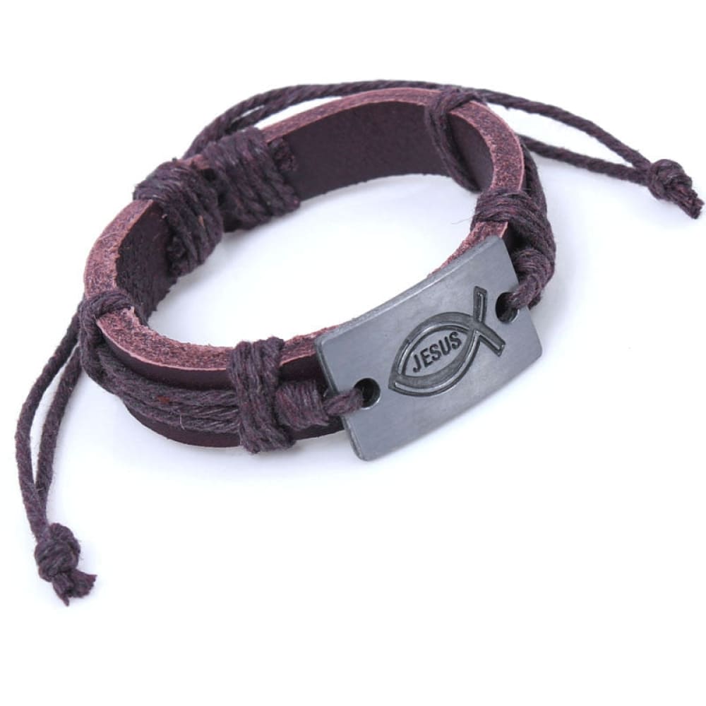 Leather Fishing Bracelet