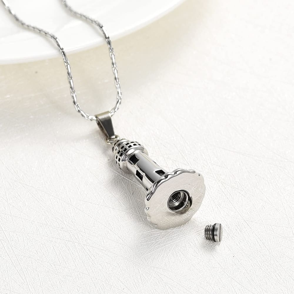 Madeinsea - Lighthouse Urn Necklace Black / Pendant with Chain