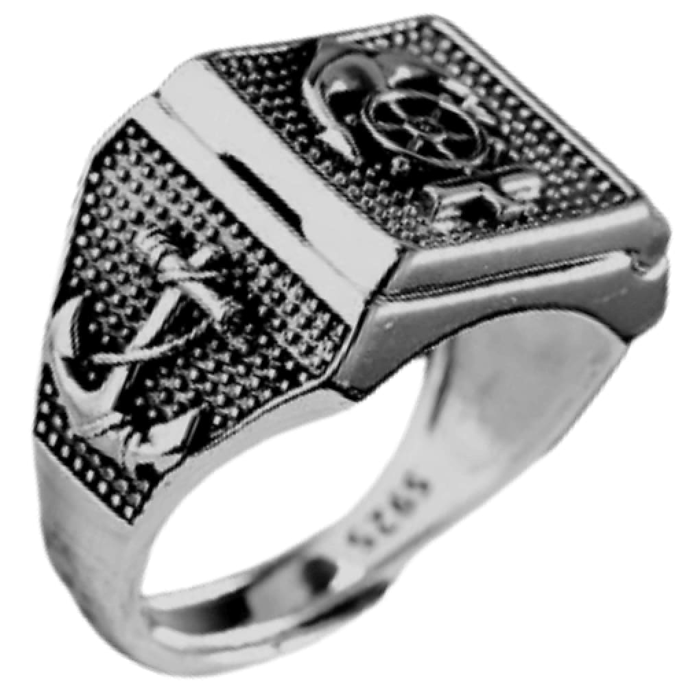 frigate-925-sterling-silver-anchor-ring