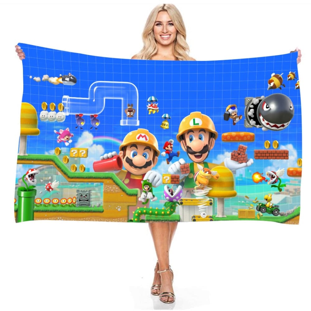 Mario Beach Towel