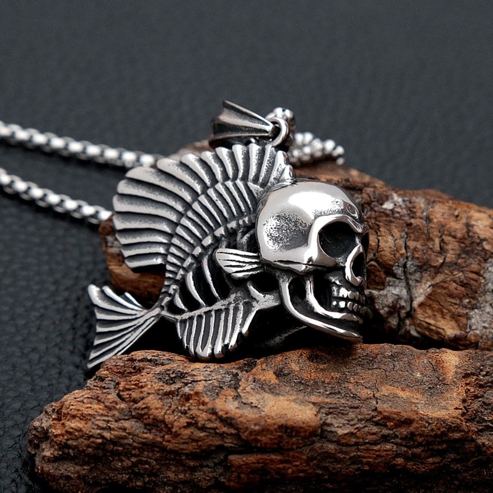 Mens Fishing Necklace