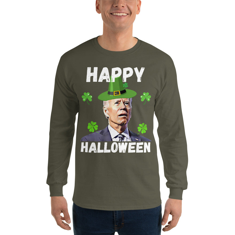 T-shirt drôle à manches longues pour la Saint-Patrick, T-shirt Biden pour la Saint-Patrick, cadeaux pour la Saint-Patrick, cadeau républicain drôle, T-shirt anti-Biden, St Pattys