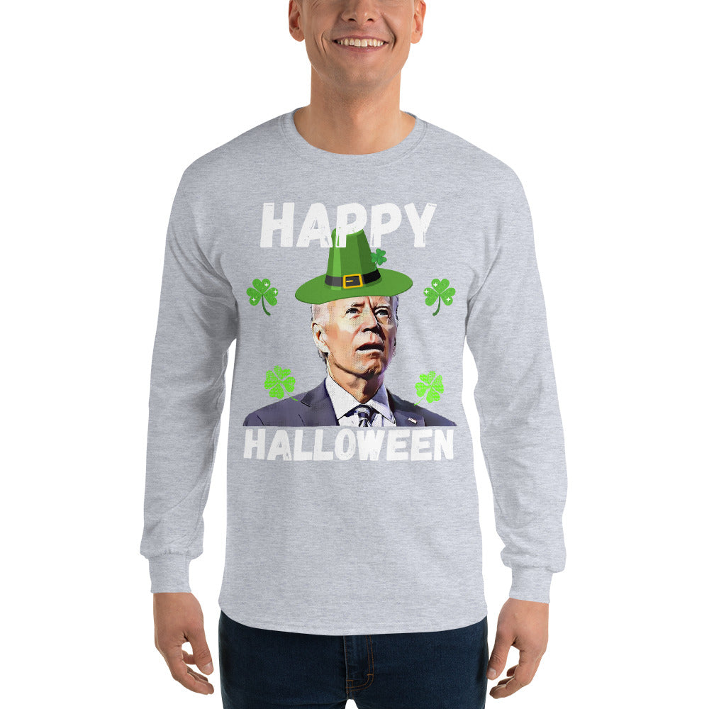 T-shirt drôle à manches longues pour la Saint-Patrick, T-shirt Biden pour la Saint-Patrick, cadeaux pour la Saint-Patrick, cadeau républicain drôle, T-shirt anti-Biden, St Pattys