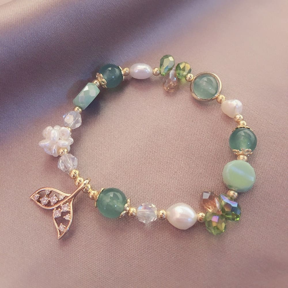 Mermaid Glass Bead Bracelet