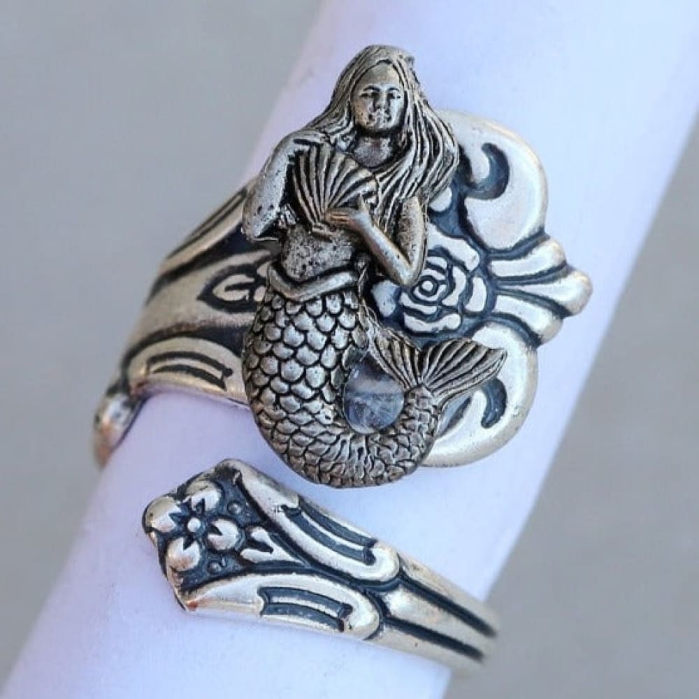 Mermaid jewelry -   Mermaid ring sterling silver, Mako mermaids,  Mermaid ring