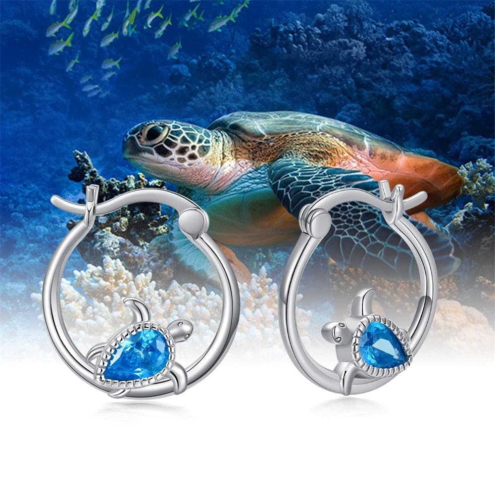 Mini Sea Turtle Earrings