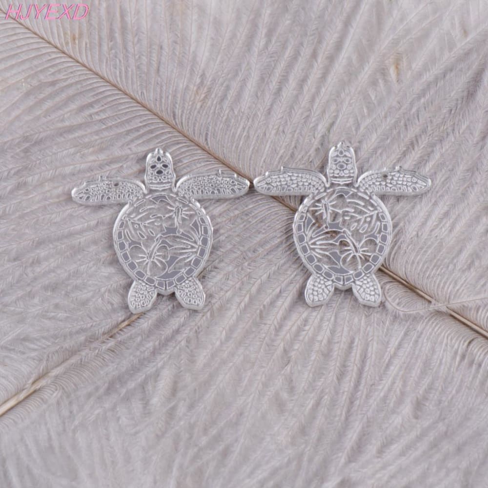 Mirrored Sea Turtle Earrings