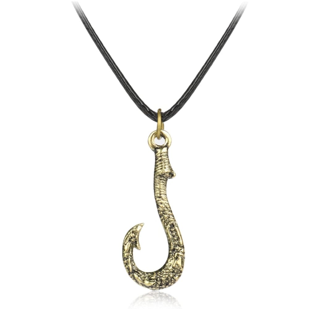 Earthbound Pacific Black Horn Hand Carved Stylized Maori Hawaiian Fish Hook  Necklace with Whale Tail | Amazon.com