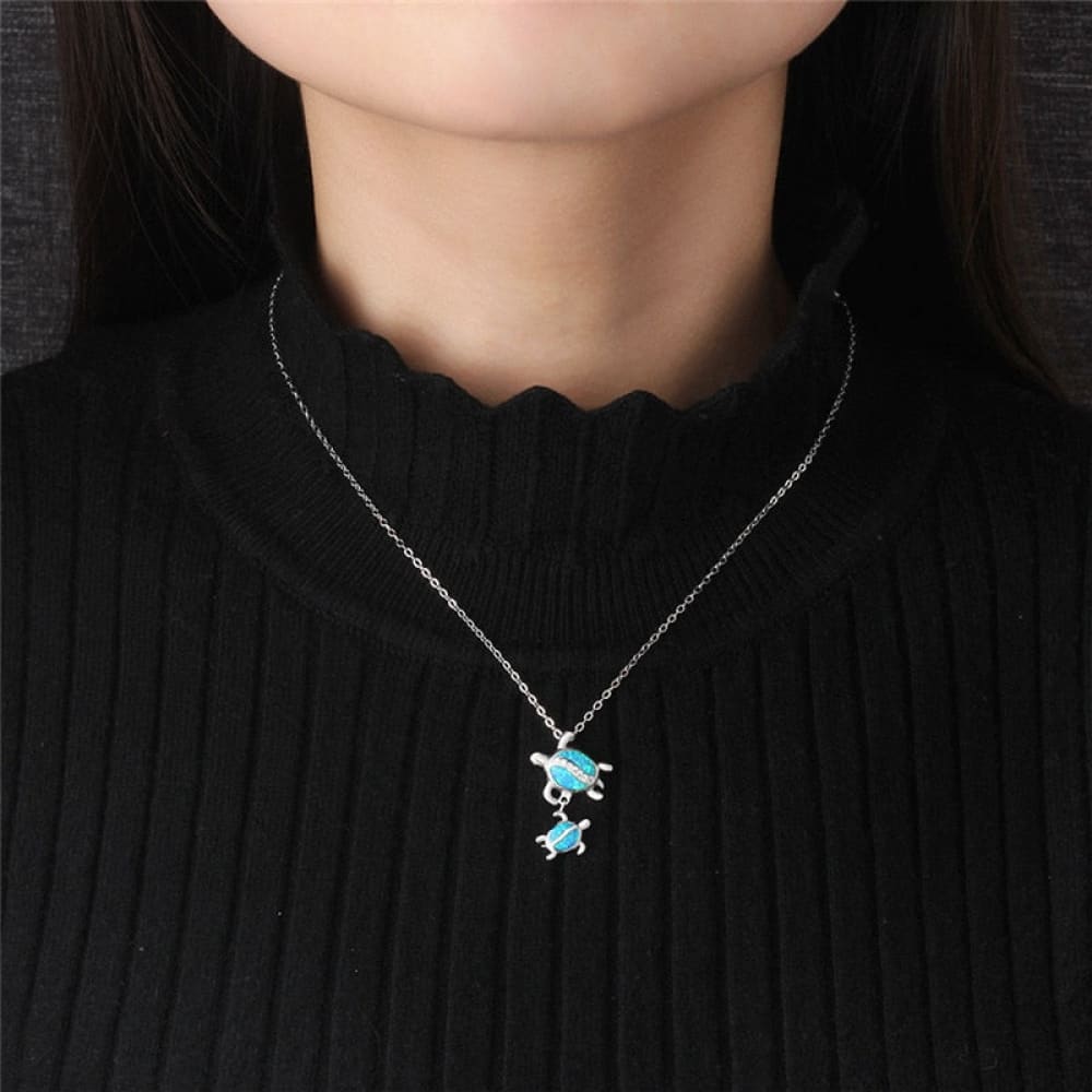 Mother Sea Turtle Necklace