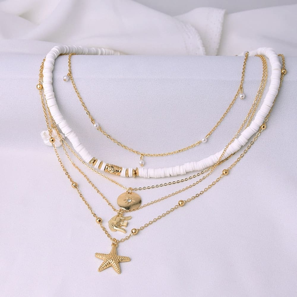 Multilayer Starfish Necklace