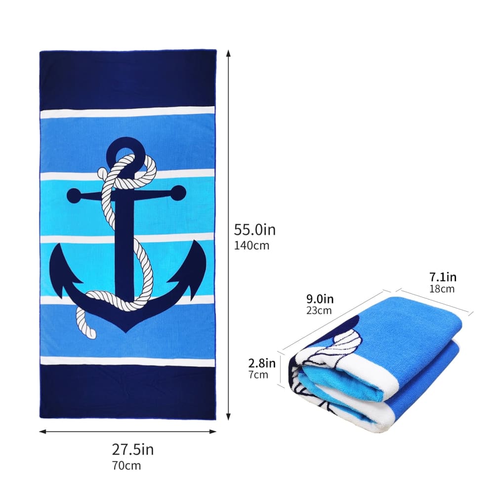 Nautical Beach Towel