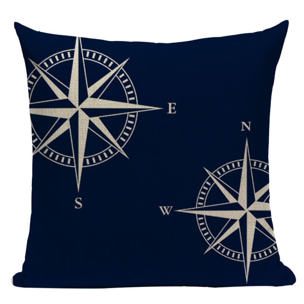 Nautical Compass Pillow
