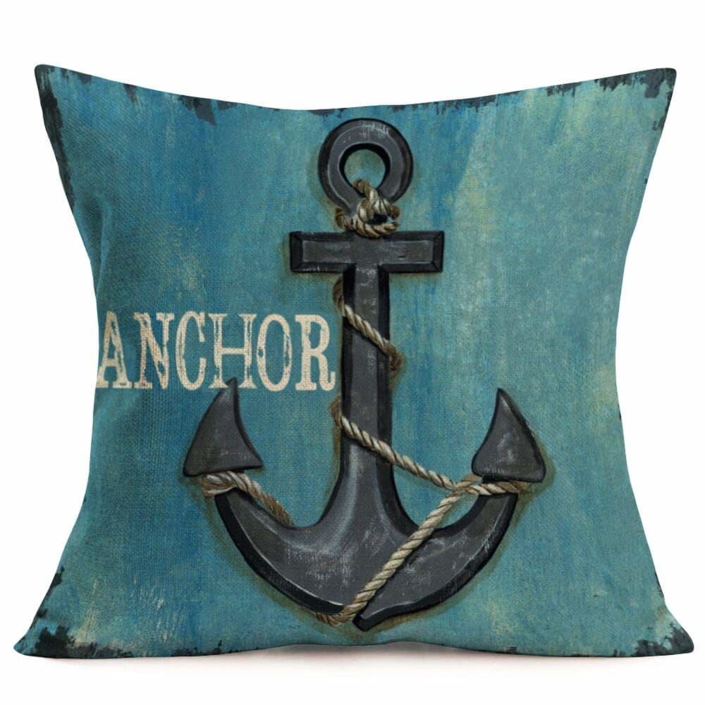 Nautical Print Pillow