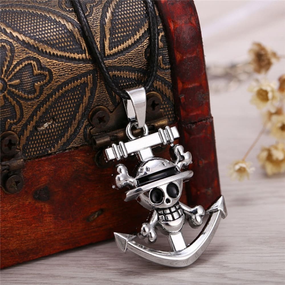 one-piece-luffy-anchor-necklace