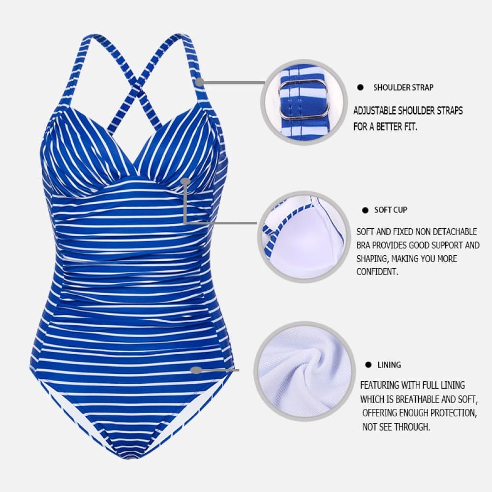 One-Piece Sexy Nautical Swimwear