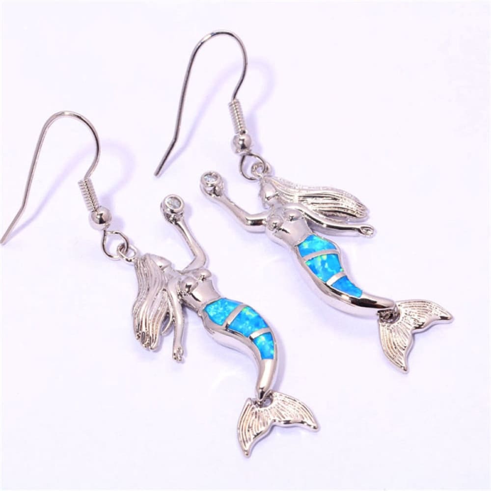 Opal Mermaid Earrings