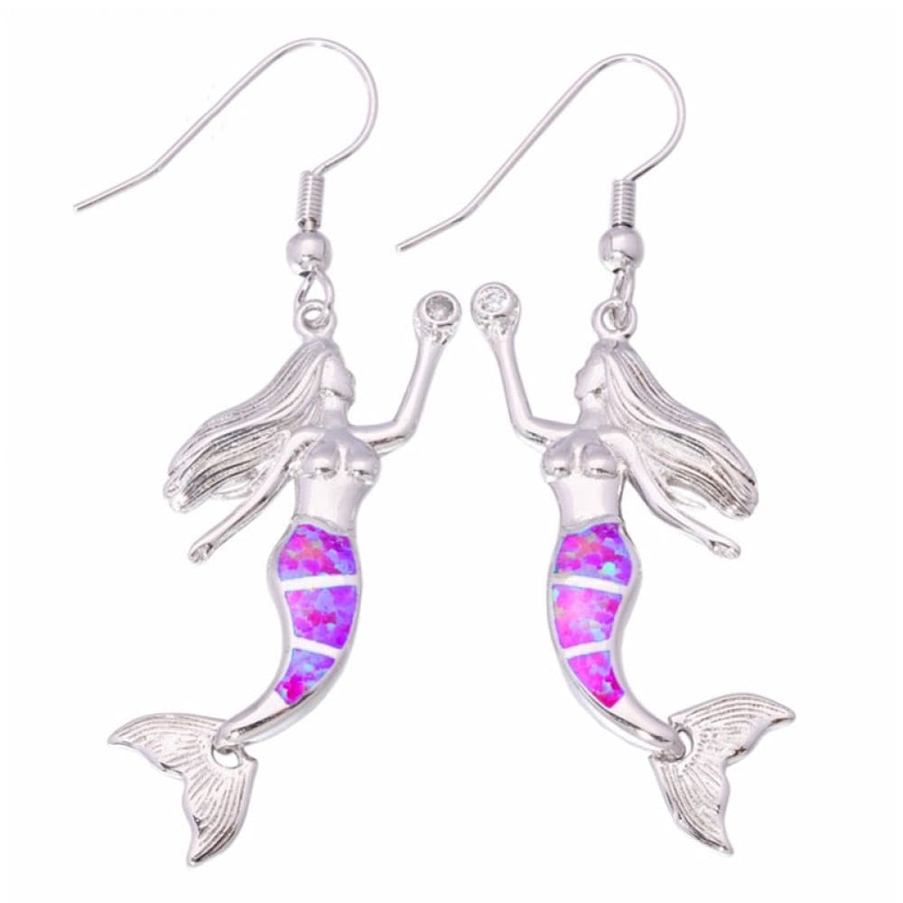 Opal Mermaid Earrings