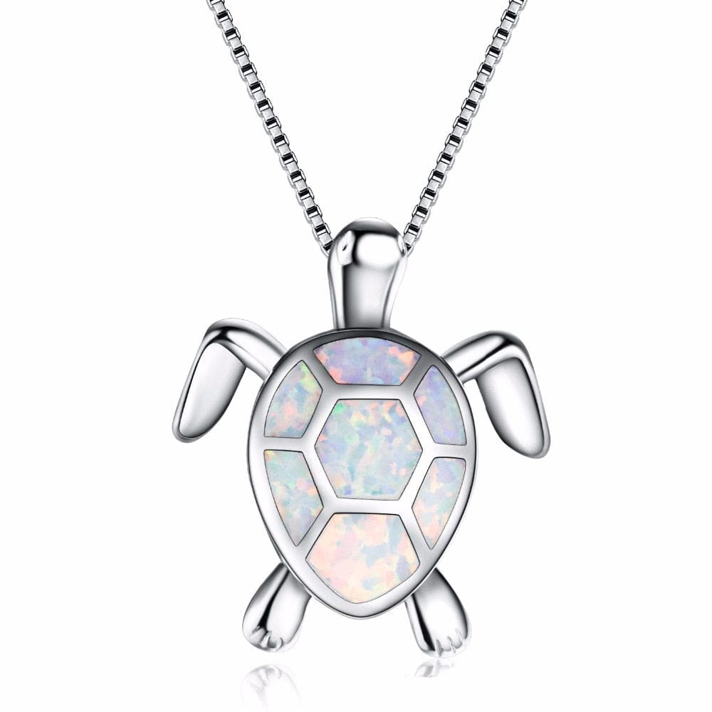 Opal Sea Turtle Necklace