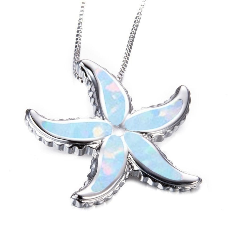 Opal Starfish Necklace