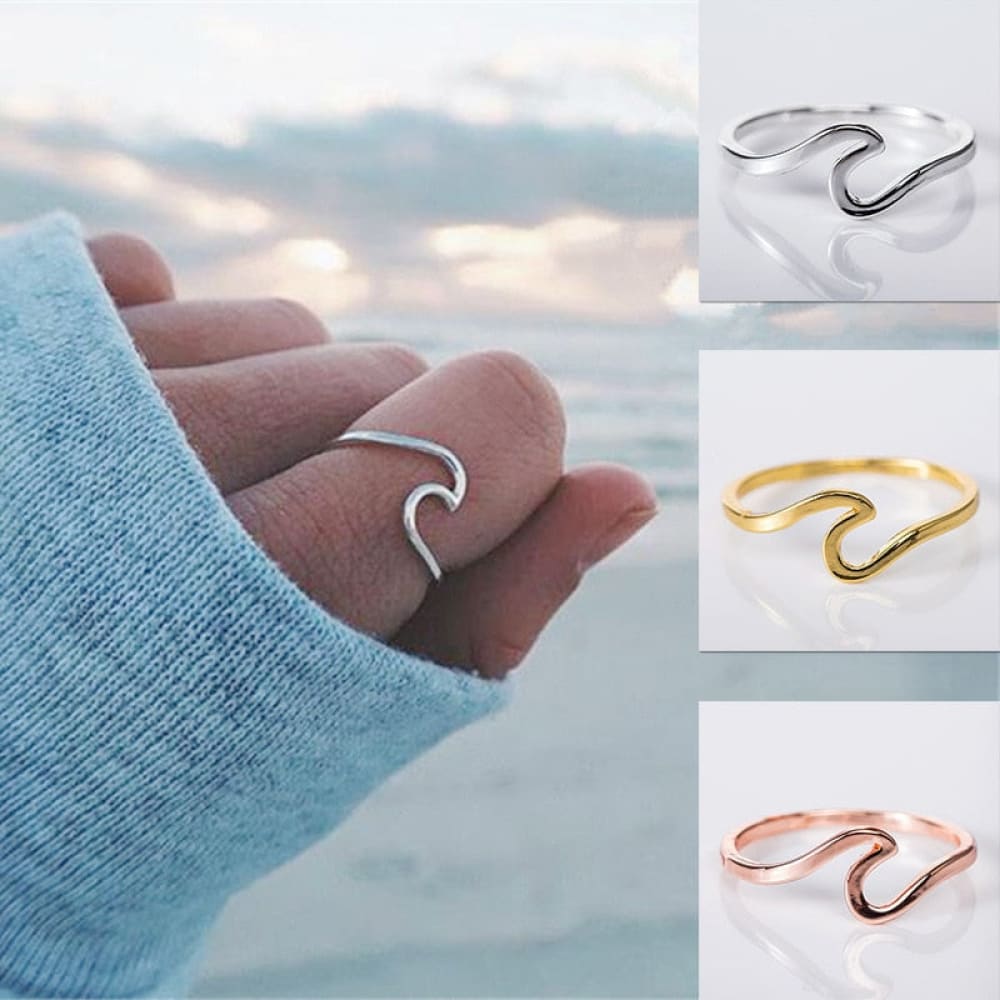 Pacific (Sea Wave Ring for Women)