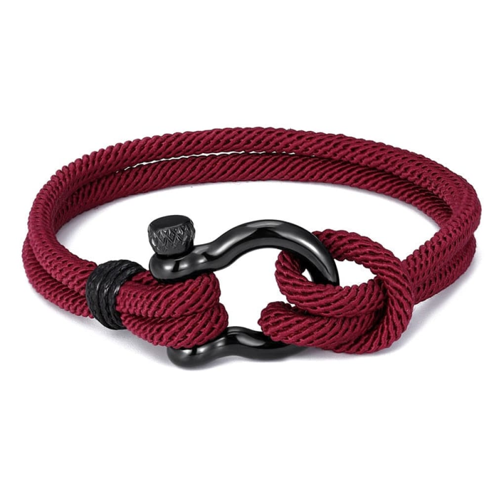 Parachute cord Survival Bracelet - Red