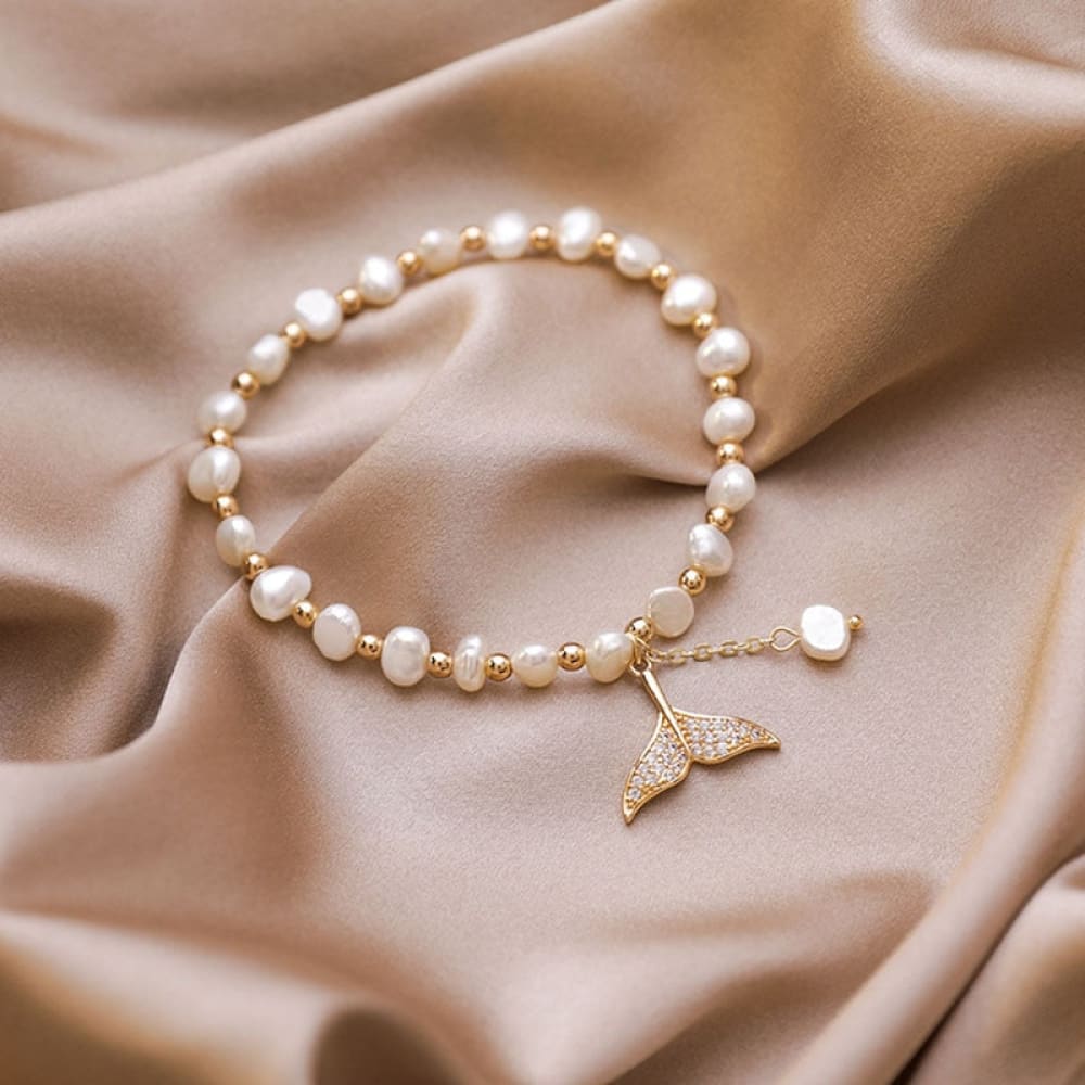 Pearl Bead Mermaid Bracelet