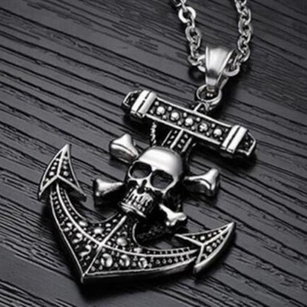pirate-anchor-skull-necklace