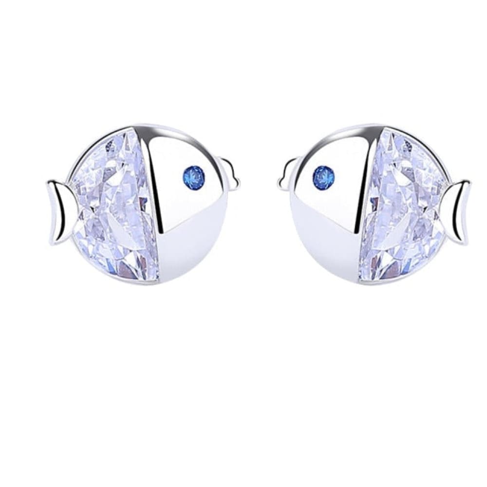 Purple Fish Earrings