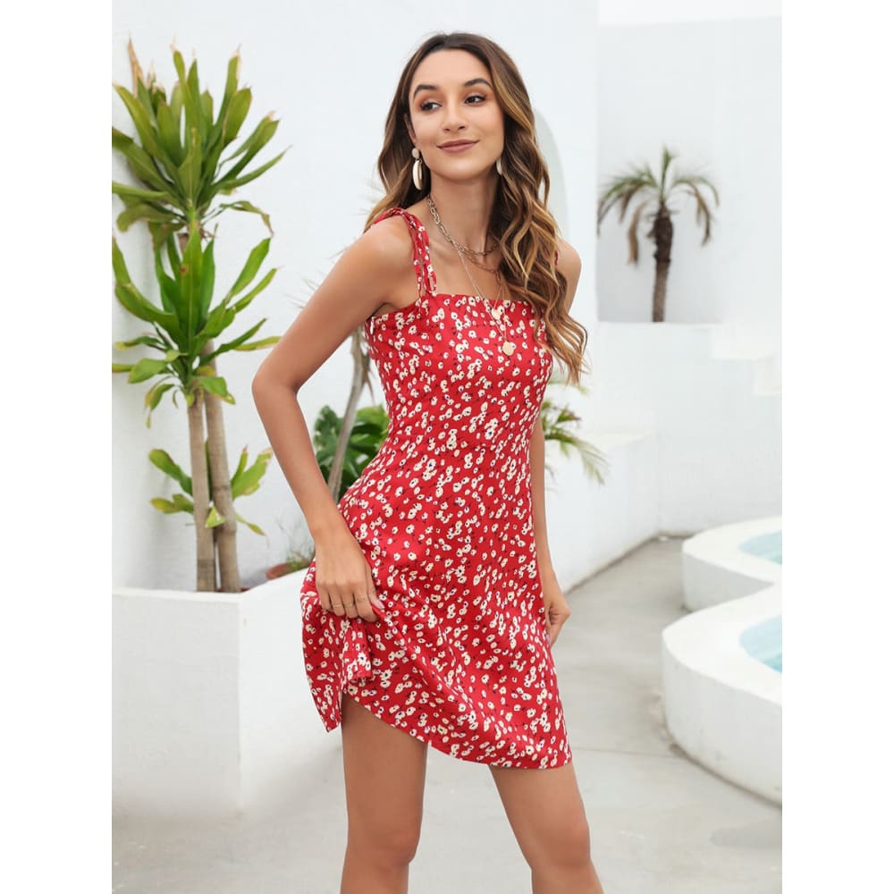 Red Beach Dress