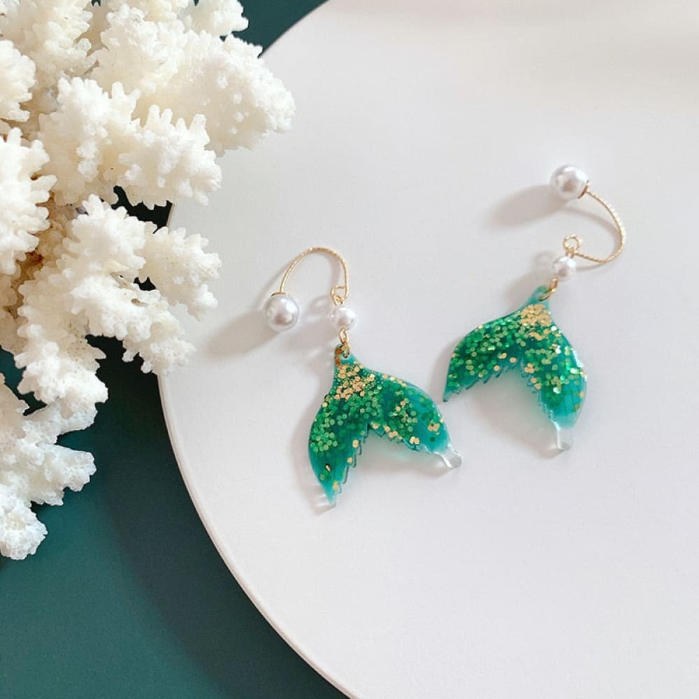 Resin Mermaid Earrings